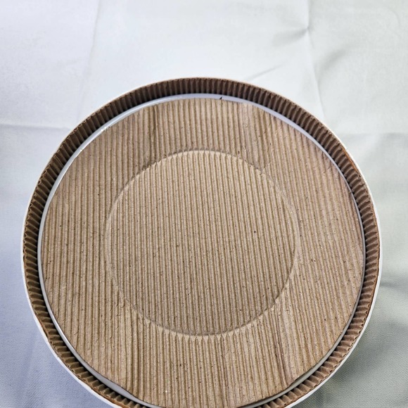 The Pampered Chef White Gold Celebration Party 8” Dessert Plates Set of 4 - Picture 7 of 12